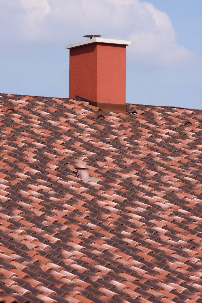 Betónová škridla Terran Coppo venezia - realizácia strechy detail